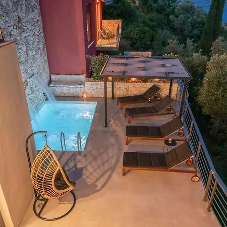 Elisabeth Sea View Private Pool Fiskardo Kefalonia Kacaráta